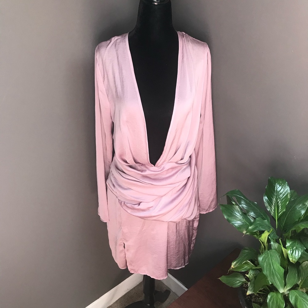 New Misguided Women’s Deep V Dress, US 10